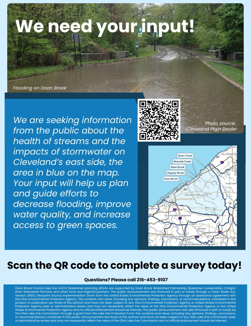 Doan Brook NPS-IS Survey Flyer Doan Brook NPS-IS Survey Flyer